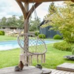 Balanço de Jardim em Aço 131x81cm Bege Naterial - Imagem 2