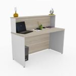 Balcão Atendimento Recepção Consultório 1200x600 Netmobil - Dubaibranco - Imagem 3