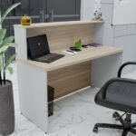 Balcão Atendimento Recepção Consultório 1200x600 Netmobil - Dubaibranco - Imagem 4