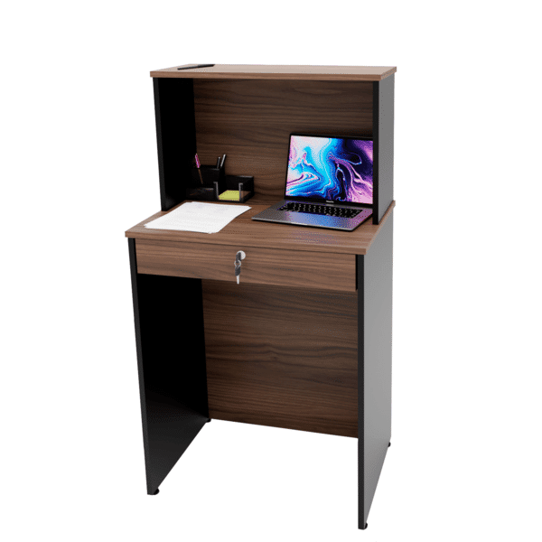 Balcão Caixa Atendimento Comercial Recepção 600x420 Netmobil - Nogal Balcão Caixa Atendimento Comercial Recepção 600x420 Netmobil - Nogal - Imagem 1