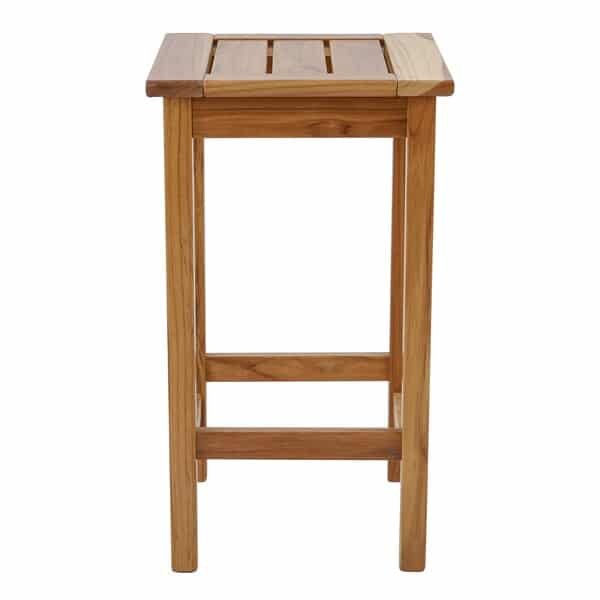 Banqueta Média em Madeira 65cm Marrom Tropicália Naterial Banqueta Média em Madeira 65cm Marrom Tropicália Naterial - Imagem 1