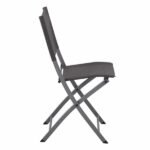 Cadeira de Jardim em Aço Dobrável 84x42cm Cinza Escuro Emys Naterial - Imagem 4
