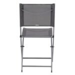 Cadeira de Jardim em Aço Dobrável 84x42cm Cinza Escuro Emys Naterial - Imagem 2