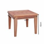 Conjunto Espreguiçadeira E Mesinha De Centro Madeira Maciça Madeira - Imagem 3