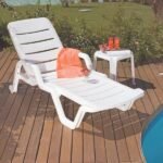 Espreguiçadeira em Plástico Reclinável com 3 Posições 28x71x194cm Branco Leblon Tramontina - Imagem 2