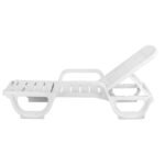 Espreguiçadeira em Plástico Reclinável com 3 Posições Branco Pitangui Antares - Imagem 3