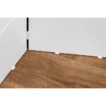 Biombo Frisado de Madeira MDF Branco 135x180cm Moldurama - Imagem 3