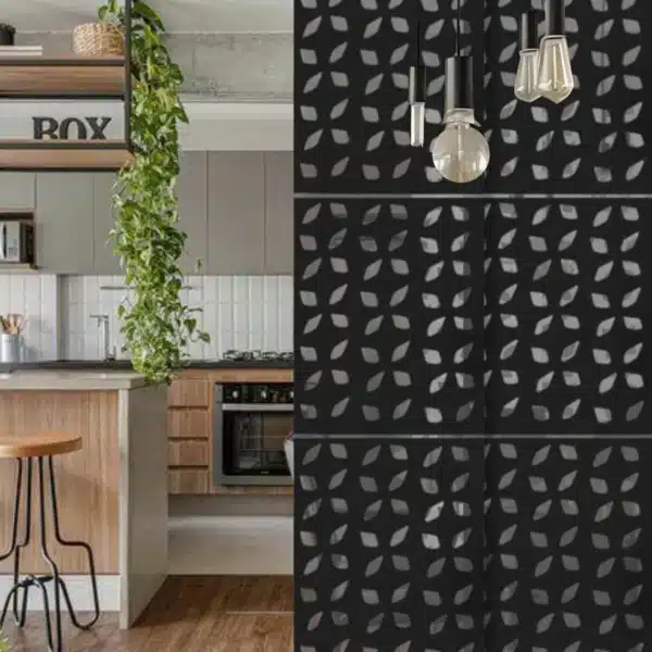 Painel Biombo Divisória Ambiente Decorativo 80x287,60 Preto - Imagem 2
