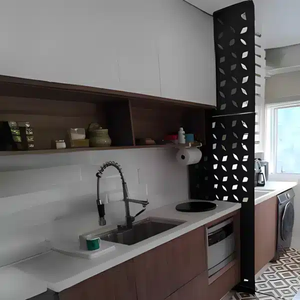 Painel Biombo Divisória Ambiente Decorativo 80x287,60 Preto - Imagem 3