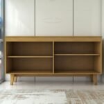 Aparador Buffet Royal 4 Portas Nature/off White - Panorama Móveis - Imagem 3