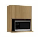 Armário Aéreo de Cozinha 100% MDF Nature com 1 Porta 70x80x42cm Rainha Nesher