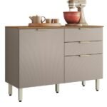 Balcão Para Cozinha Em Mdp 2 Portas E 2 Gavetas Alba Amêndolanude