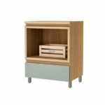 Balcão de Cozinha 100% MDF Nature com 1 Gaveta 70x91x52cm Rainha Nesher