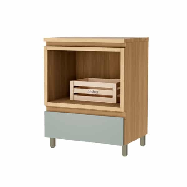 Balcão de Cozinha 100% MDF Nature com 1 Gaveta 70x91x52cm Rainha Nesher Balcão de Cozinha 100% MDF Nature com 1 Gaveta 70x91x52cm Rainha Nesher - Imagem 1