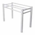 Base Para Mesa De Vidro Jantar 8 Lugares Branca Retangular - Imagem 3