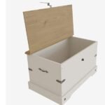 Baú 80x45,5cm Smile Cremecarvalho - Imagem 3