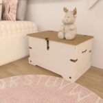 Baú 80x45,5cm Smile Cremecarvalho - Imagem 2