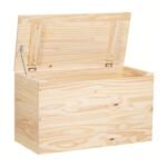 Bau Multiuso Em Madeira Pinus Com Acabamento Natural Tramontina