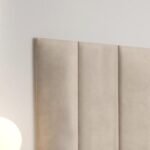 Cabeceira Para Cama Casal Luana 1,40 Estofada Suede - Areia - Rpm Móveis - Imagem 2