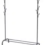 Cabideiro Arara De Alumínio Para Roupas e sapateiro com Suporte Laterais - Imagem 2