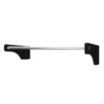 Cabideiro De Parede 80 Cm Arara Camiseiro Calceiro Preto Laca