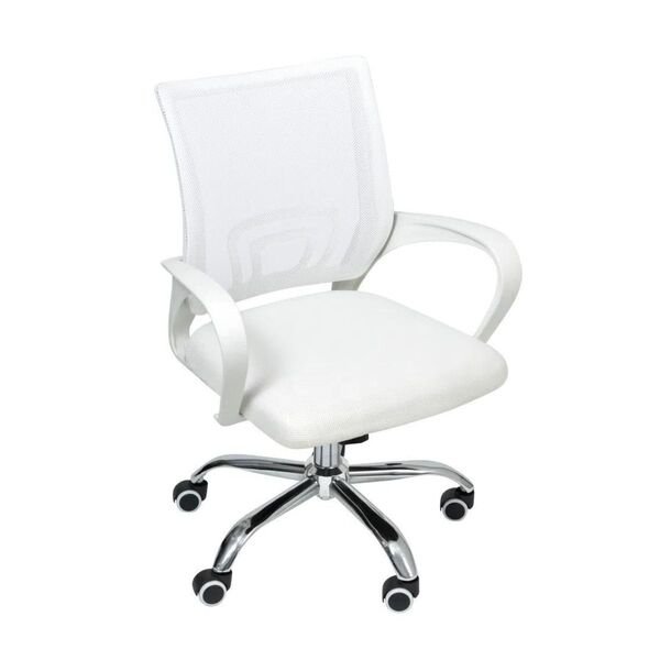 Cadeira De Escritório Begonia Tela Mesh Ergonômica Branco Cadeira De Escritório Begonia Tela Mesh Ergonômica Branco - Imagem 1