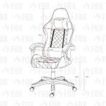 Cadeira Gamer Fox Racer Vulpes Cinza Wz-318 - Imagem 2