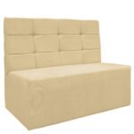 Canto Alemão Confortável Para Apartamento Cozinha E Restaurantes Suede Bege - Imagem 2