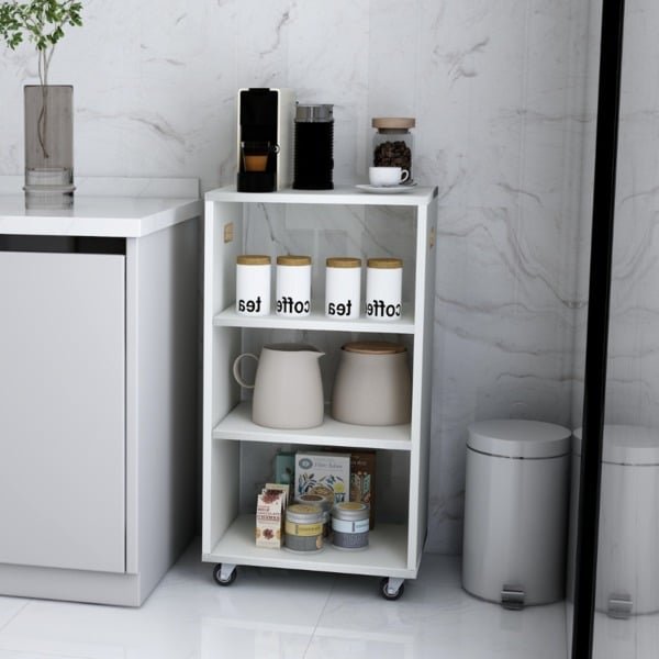 Carrinho Auxiliar De Cafébarescritório Com Rodinhas -nice Carrinho Auxiliar De Café/bar/escritório Com Rodinhas -nice - Imagem 1