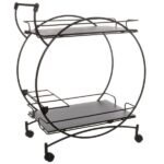 Carrinho Bar Decorativo Vintage Pretopreto