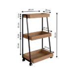 Carrinho Multiuso Albi Mel E Preto - Imagem 2