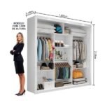 Closet Casal Clarice Sem Gavetas Carioca Móveis - Imagem 3