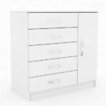 Cômoda 5 Gavetas 1 Porta Zurique Evidência Móveis