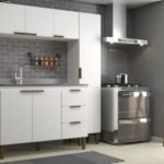 Cozinha Completa 3 Peças 6 Portas 3 Gavetas Bia Branco - Imagem 4