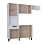 Cozinha Modulada 4 Peças Com Tampo Dora Poquema - Imagem 2