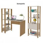 Escritório Completo Match 1 Porta Off White/carvalho - Artely - Imagem 2