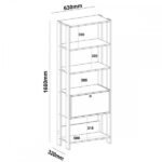 Escritório Completo Match 1 Porta Off White/carvalho - Artely - Imagem 4