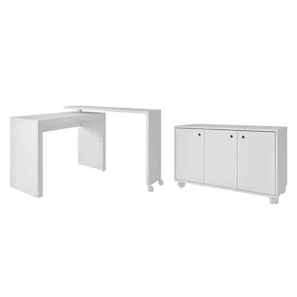 Escritório Decorado Valletta Branco Escritório Decorado Valletta Branco - Imagem 1