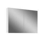 Espelheira Para Banheiro 2 Portas 2 Prateleiras Malbec Branco