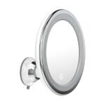 Espelho para Maquiagem Vidro e Plástico Redondo com Iluminação Beauty Sensea