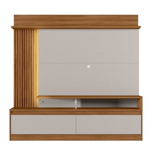 Estante Ripado Home Para Tv Até 60 Polegadas Com Led 2 Portas Nt 1295 Freijó Trendoff White Tx Estante Ripado Home Para Tv Até 60 Polegadas Com Led 2 Portas Nt 1295 Freijó Trend/off White Tx - Imagem 1