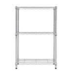 Estante de Metal Aço Cromado com 3 Prateleiras Line Aramada 90x60x35cm 150kg Spaceo