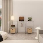 Estante de Metal Aço Cromado com 3 Prateleiras Line Aramada 90x60x35cm 150kg Spaceo - Imagem 3