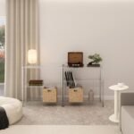 Estante de Metal Aço Cromado com 3 Prateleiras Line Aramada 90x90x35cm 150kg Spaceo - Imagem 2