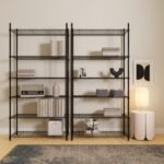 Estante de Metal Aço com 6 Prateleiras Preta Line Aramada 180x90x35cm 300kg Spaceo - Imagem 2