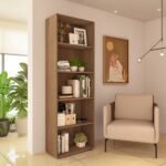 Estante para Livros de Madeira MDP com 4 Prateleiras Marrom Multy 180x60x30cm Artely - Imagem 2