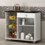 Fruteira Isis Com Rodinhas 2 Portas 1 Gav. - Imagem 3