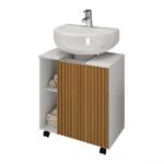 Gabinete De Banheiro Pequin 1 Pt Branco