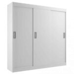 Guarda Roupa Casal 3 Portas De Correr 2 Gavetas Lisboa Evidência Móveis