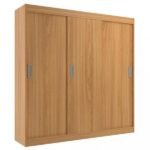 Guarda Roupa Casal 3 Portas De Correr 2 Gavetas Lisboa Evidência Móveis